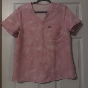 Figs Blush Tie-Dye Scrub set